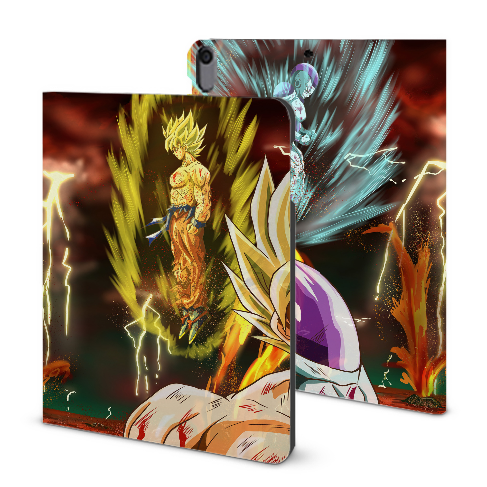 （画像用） ドラゴンボール DRAGON BALL IPad ケース ブック型 PUレザー TPU 耐衝撃 軽量 薄型 ペン収納なし 全面保護 IPad 各モデル対応